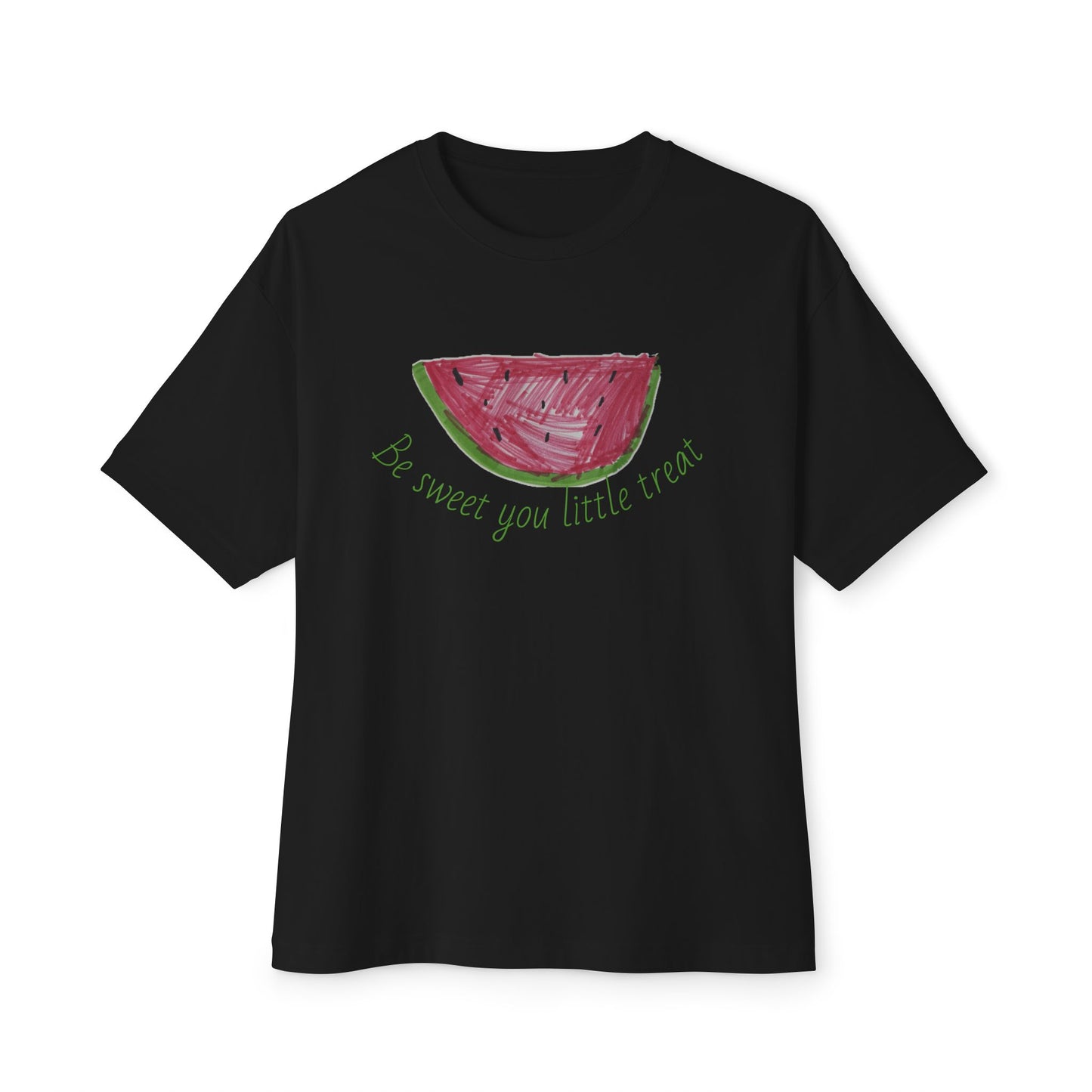 Watermelon Vibes Unisex Oversized Boxy Tee, Summer T-Shirt, Trendy Graphic Tee, Casual Outfit, Gift for Fruit Lovers