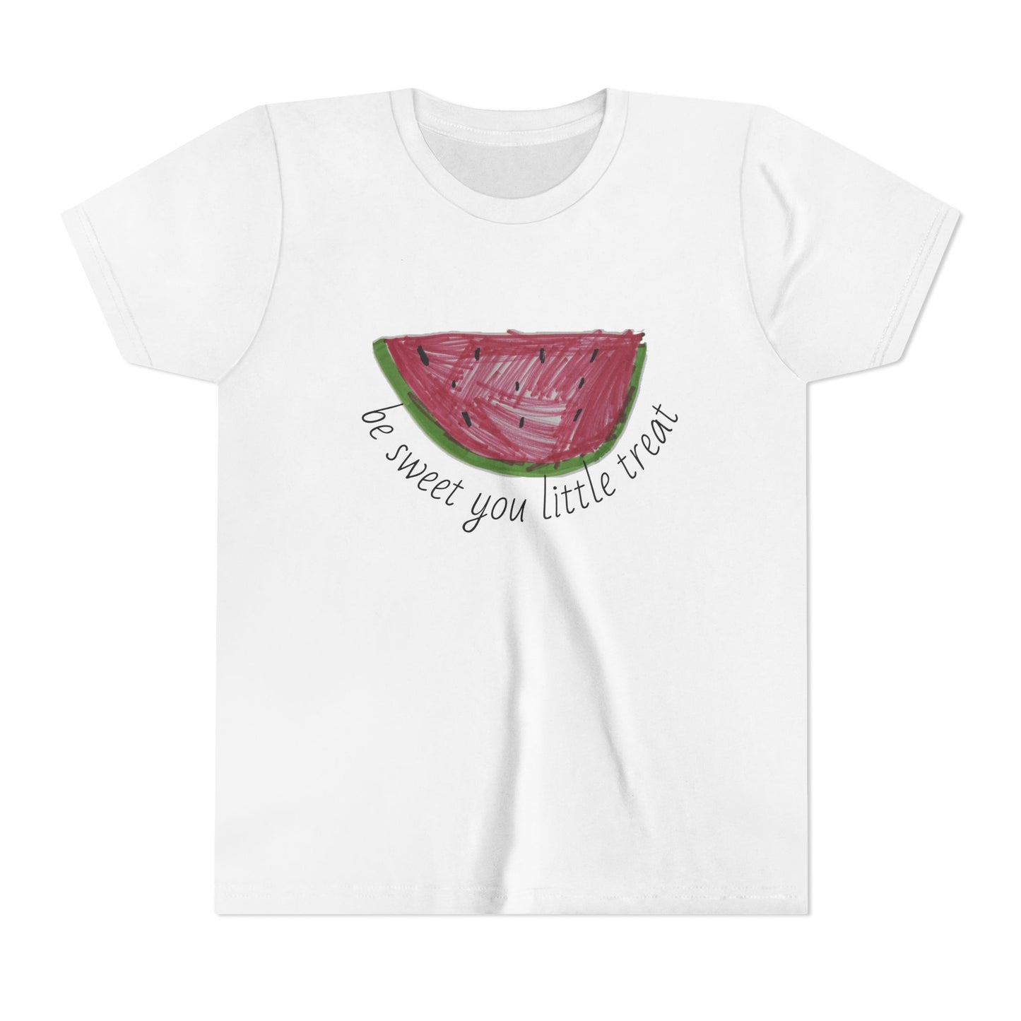 Watermelon Slice Youth Tee, Summer Youth Shirt, Cute Kids Clothing, Fun Tee for Parties, Beachwear, Gift for Youngsters