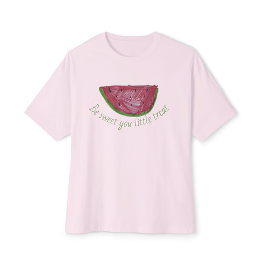 Watermelon Vibes Unisex Oversized Boxy Tee, Summer T-Shirt, Trendy Graphic Tee, Casual Outfit, Gift for Fruit Lovers