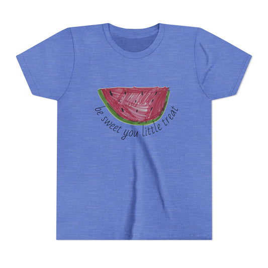 Watermelon Slice Youth Tee, Summer Youth Shirt, Cute Kids Clothing, Fun Tee for Parties, Beachwear, Gift for Youngsters