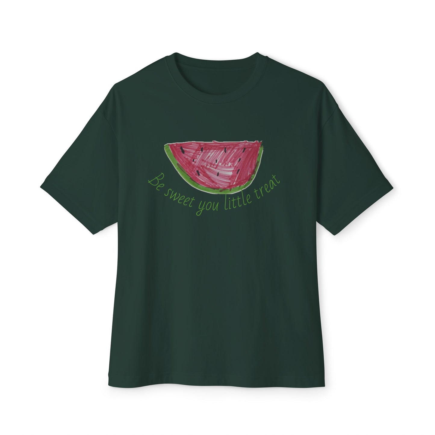 Watermelon Vibes Unisex Oversized Boxy Tee, Summer T-Shirt, Trendy Graphic Tee, Casual Outfit, Gift for Fruit Lovers