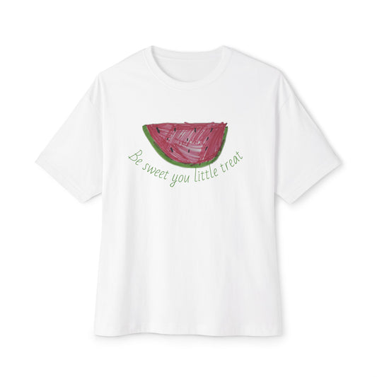 Watermelon Vibes Unisex Oversized Boxy Tee, Summer T-Shirt, Trendy Graphic Tee, Casual Outfit, Gift for Fruit Lovers